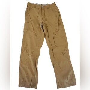 UB Tech Pants Mens 32x32 Khaki Classic Fit Nylon Spandex Outdoor Hiking Casual